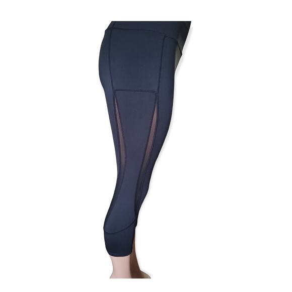 ZYIA Women's Leggings Size Medium Black Mesh Detail - Picture 9 of 11